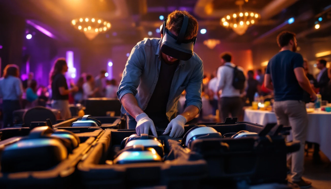 Reality Rigs host packing up equipment after an event
